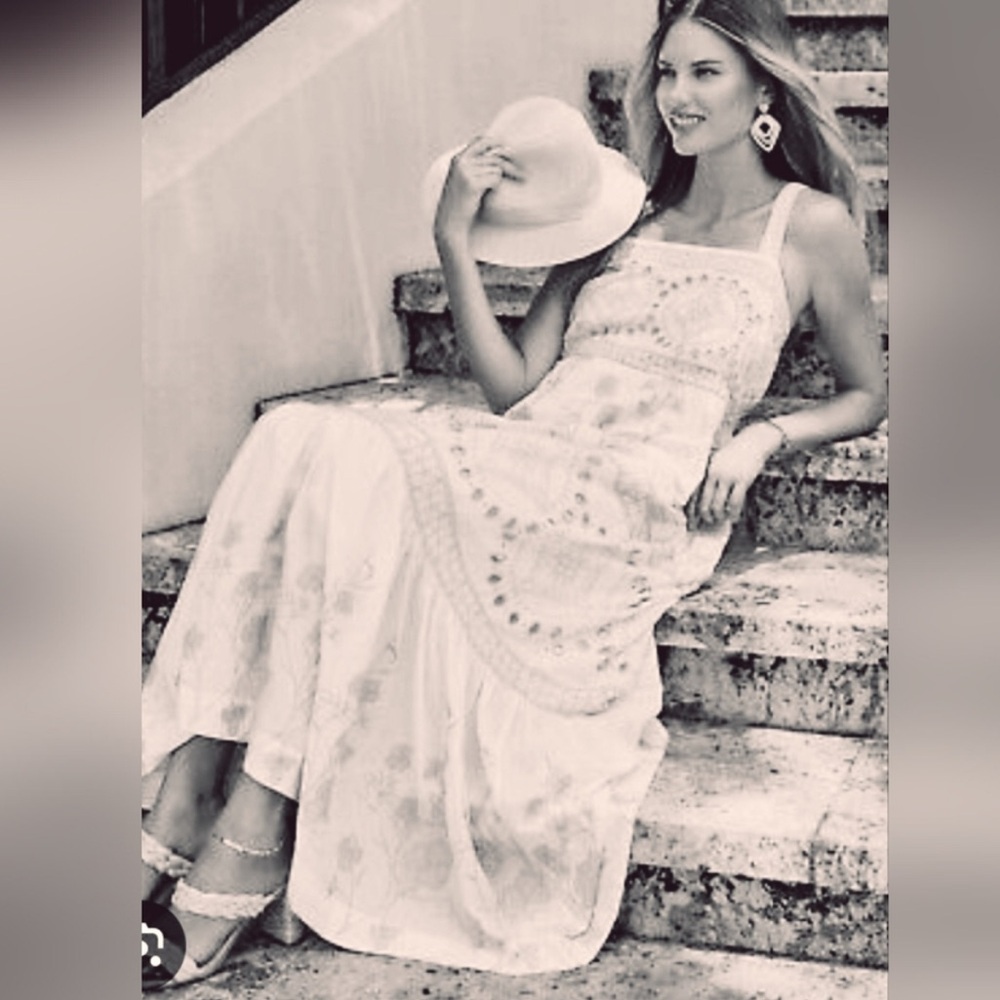 NAOO Boho Embroidered Tiered Maxi Dress π - Picture 2 of 6